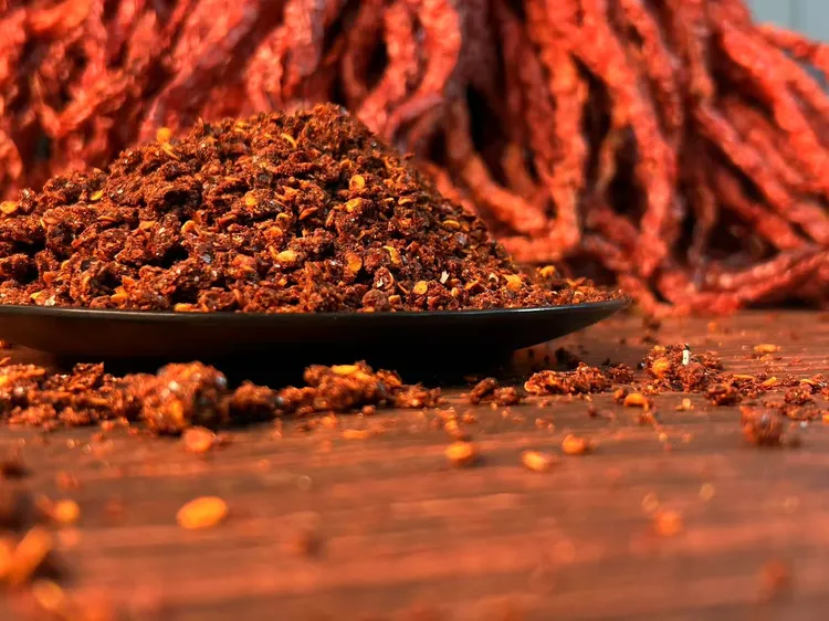 小农女贵州特产新花椒麻辣辣椒面用于烙锅烧烤食用