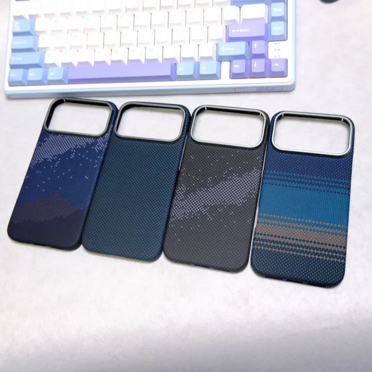 适用iPhone17promax 手机壳凯夫拉保护商务磁吸苹果17pro硬壳防摔