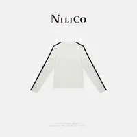 NILICO【青春π】青春活力范天丝羊毛运动风长袖女T恤