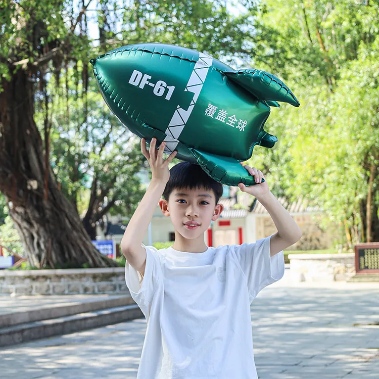 东风61导弹4D立体模型学校宣讲主题道具户外露营拍照装饰铝模气球