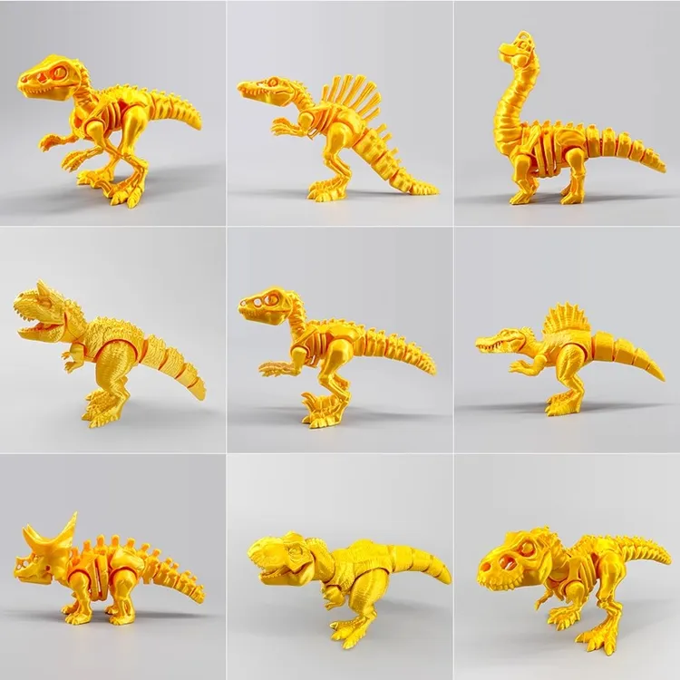 恐龙世界霸王龙玩具3d打印霸王龙棘龙玩具关节可活动侏罗纪恐龙
