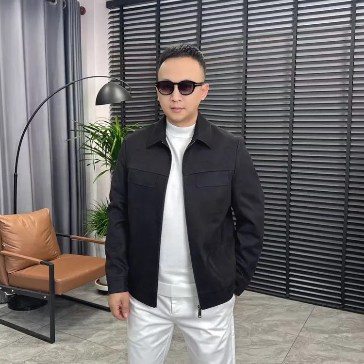 张先生欧货•8804秋冬款男士行政夹克翻领薄棉服