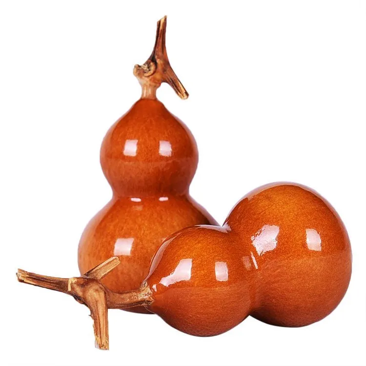 天然葫芦手把精品把玩挂件福禄文玩迷你龙头包浆摆件手捻
