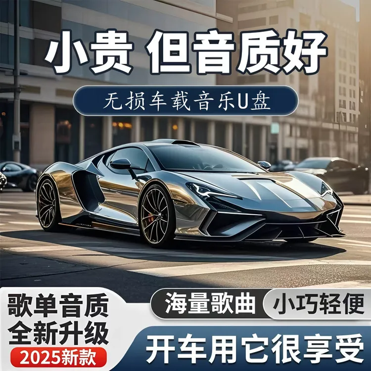 2025车载音乐U盘正版精选最新歌单母带灌录高品质柏林之声8D环绕