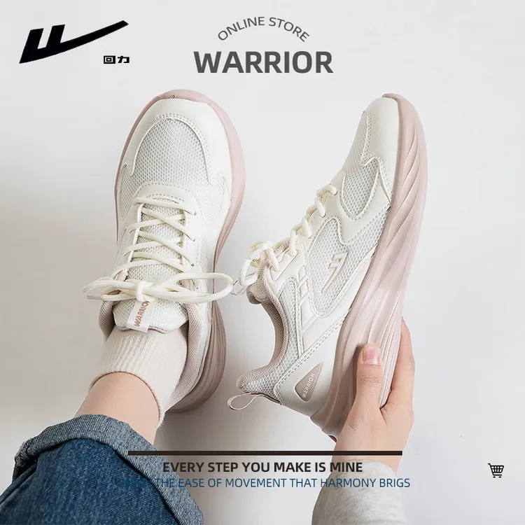 Warrior/回力秋季女鞋2025新款鞋子网面休闲鞋透气百搭轻便舒适鞋