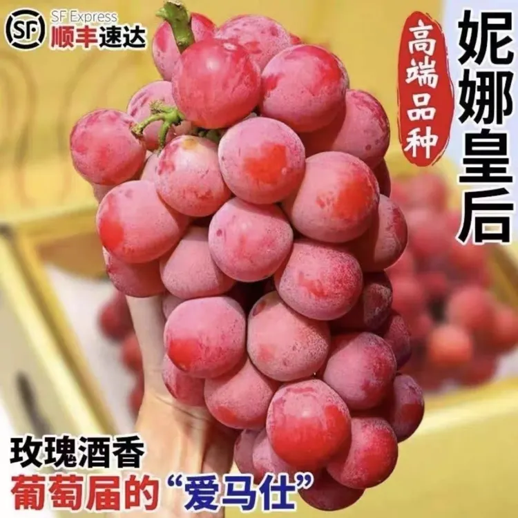 【疯抢】妮娜皇后纯甜无籽葡萄、小孩、孕妇都可以放心吃