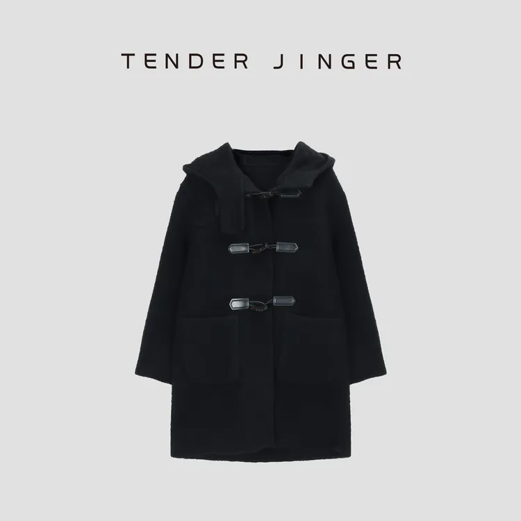 Tender Jinger【情书】阿尔巴卡牛角扣大衣T54YUY742U