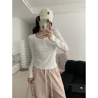 韩版百搭简约修身扣子tMOR 2205