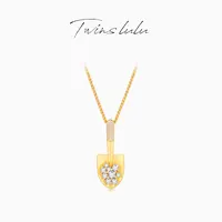 TWINS LULU 镀K金 小众气质高级感设计感铲子项链TSJ8571