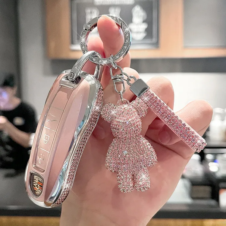 保时捷钥匙套帕拉梅拉Panamera卡宴Cayenne扣Macan玛卡车女士壳包