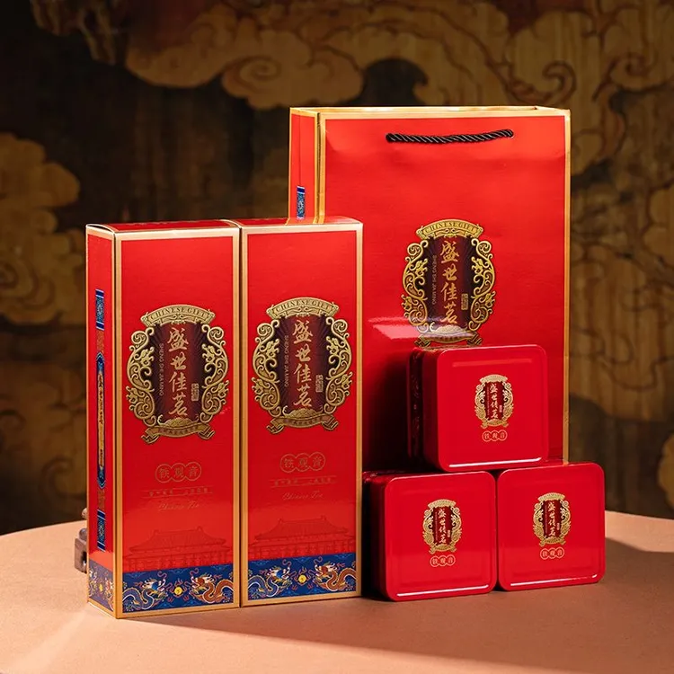 高档礼盒安溪铁观音兰花香浓香型高山茶独立小泡乌龙茶新茶礼盒装