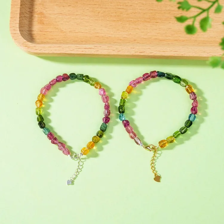 【云上叙】碧玺单圈手链-多样性发一件-随形 V48176-M（甄选）