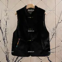【顺】新中式复古彩色盘扣两面穿马甲C560