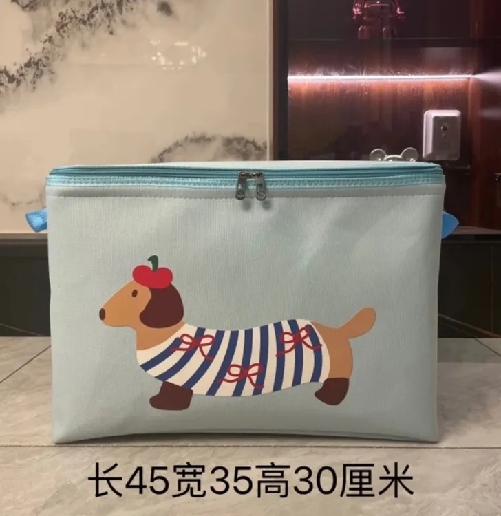 60升【双拉链升级钢圈】【带防潮盖】家用分类收纳袋加厚收纳整理箱