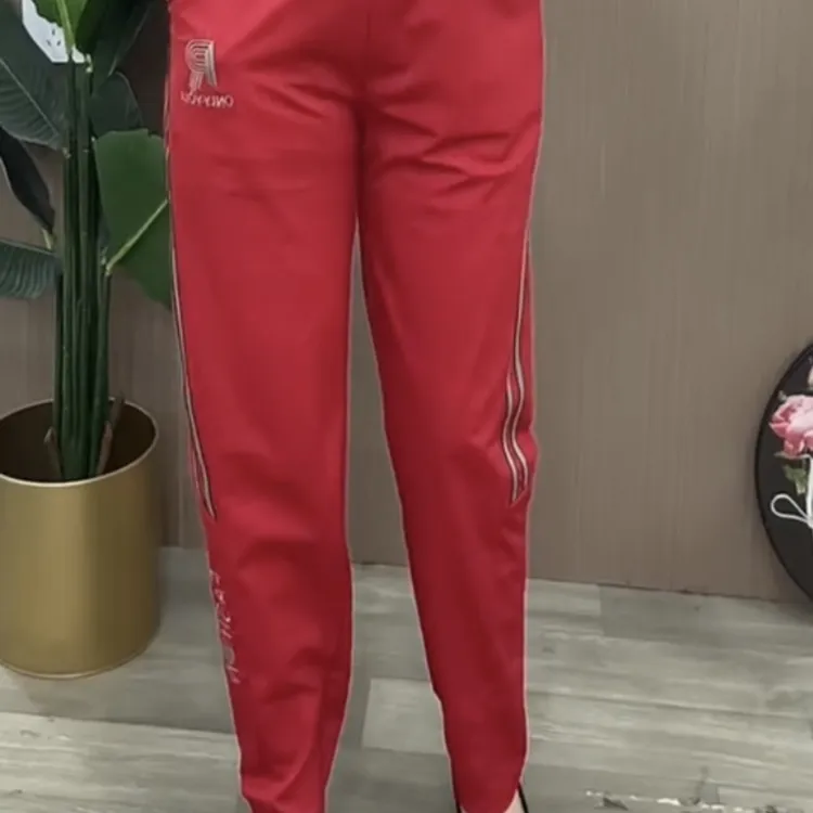 2331*春夏时尚大码薄款女士高腰弹力显瘦松紧腰抽绳休闲裤