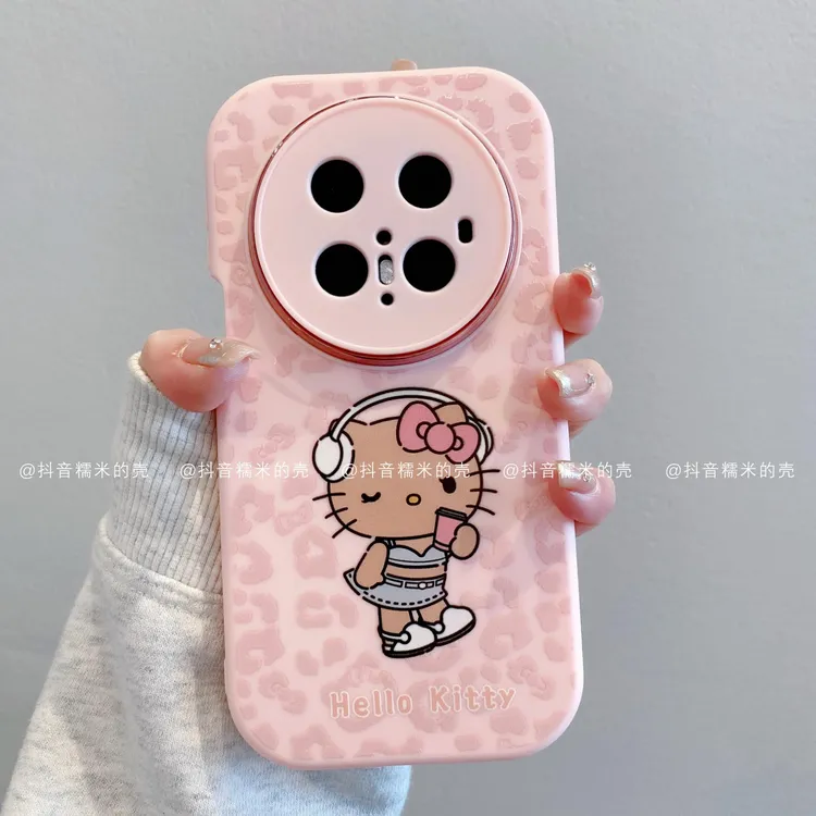 （华为mate系列）小胖妹适用华为mate70pro/60/50耳机凯蒂潮手机壳