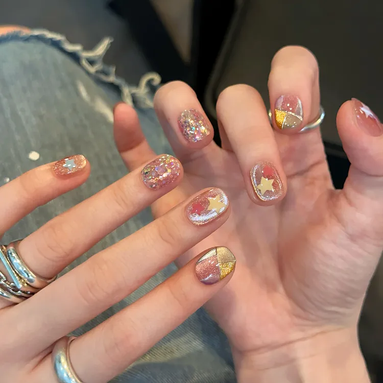 『爱丽丝』猫眼爆闪显白2025年秋冬新款甲创意纯手工穿戴甲