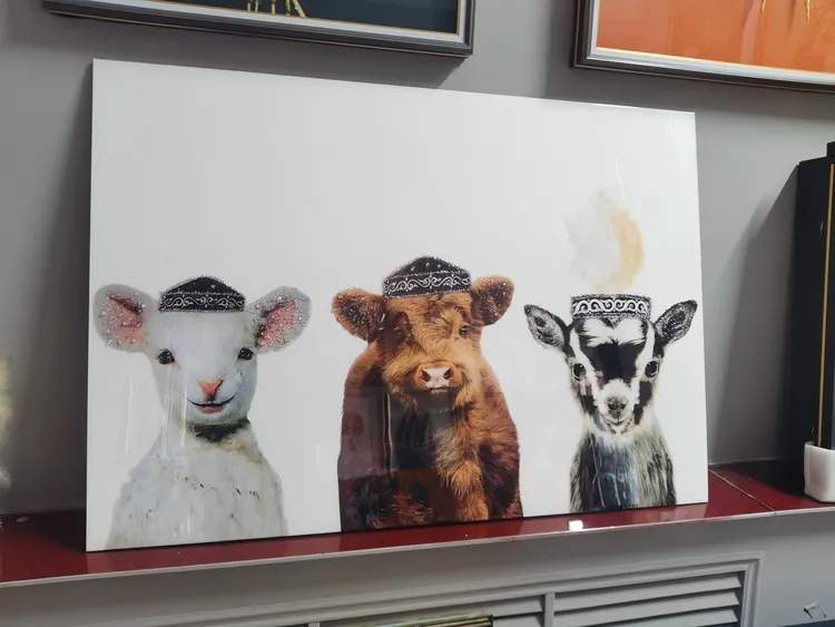 可爱动物餐厅挂画