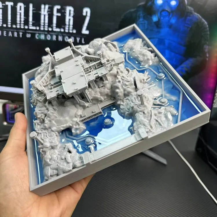 三角洲行动周边零号大坝上色版3D打印模型桌面摆件纪念品礼物