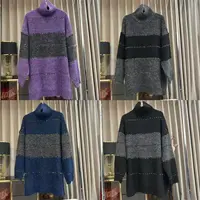 9139（相菲家） 条纹彩豆高领毛衣