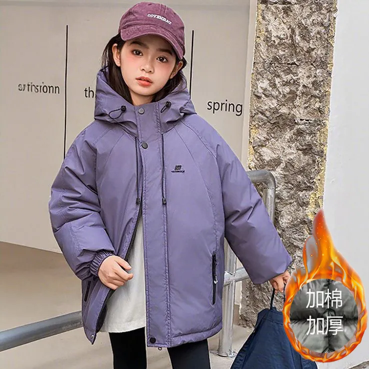 童装女童棉服2026新款儿童加厚棉袄冬季棉衣女大童冬装加棉外套潮
