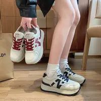 LU厚底真皮德训鞋2025秋季新款爆款超火软底运动休闲阿甘老爹鞋