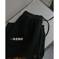 R 高腰显瘦新款直筒拖地裤女