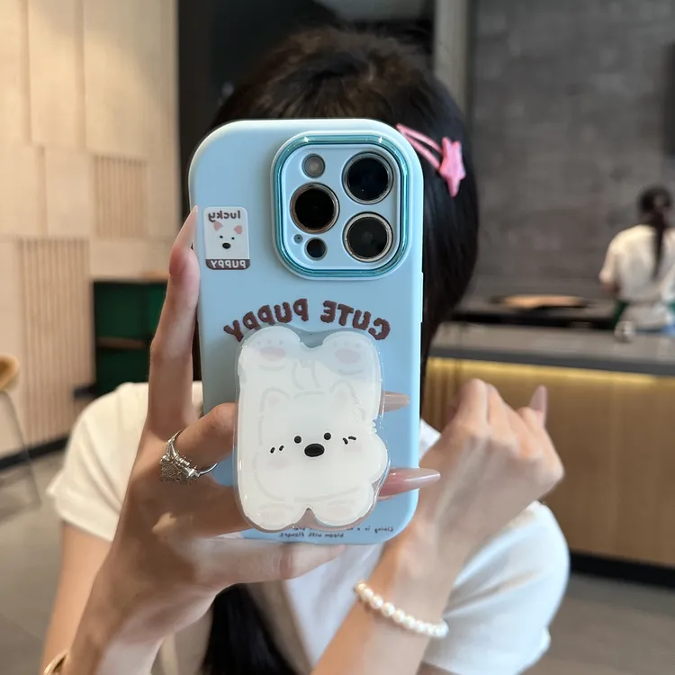 欧克里里趴趴小西高地支架适用苹果17/16手机壳华为vivo小米oppo