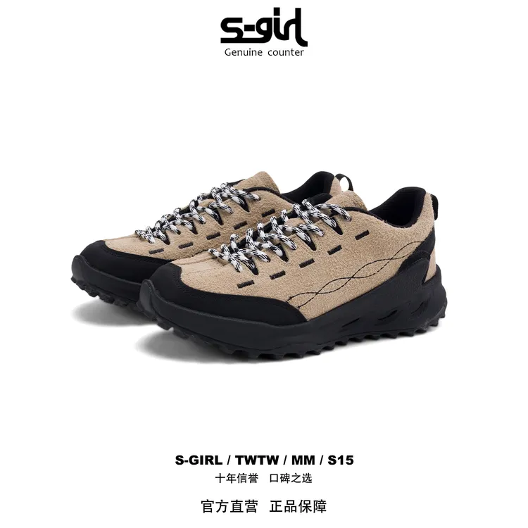 SGIRL TWTW户外厚底登山德训鞋女2025新款时尚休闲百搭增高运动鞋