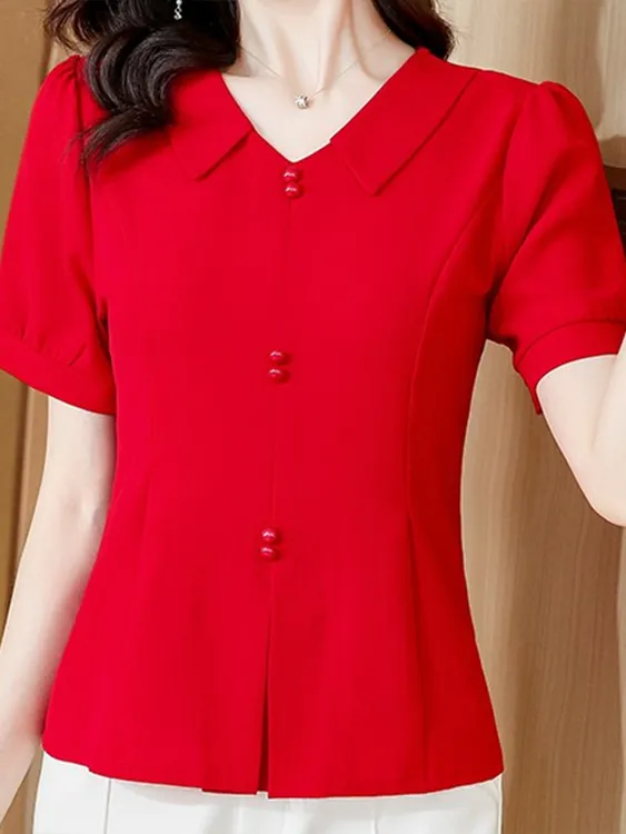 短袖t恤女2025新款中年减龄宽松上衣夏款X气质妈妈大码小衫女夏季