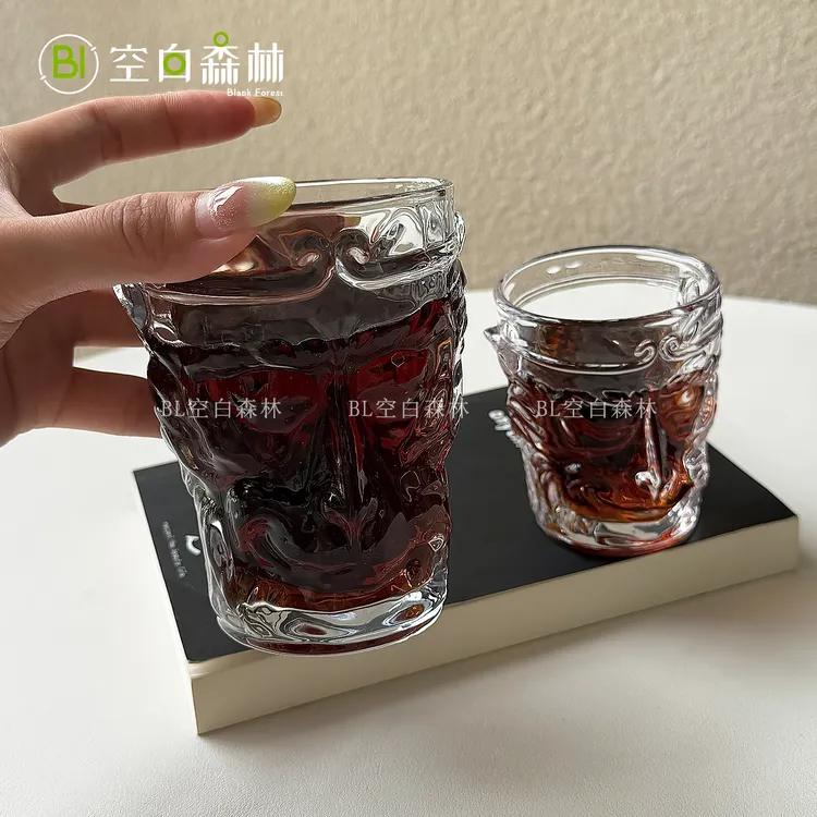 水杯玻璃杯高颜值家用创意黑神话悟空大圣杯牛奶果汁饮料可乐杯子