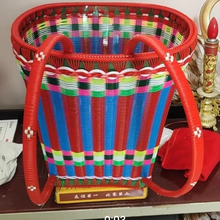 云南竹编背篓加厚家用成人手工编织农村成品收纳新款