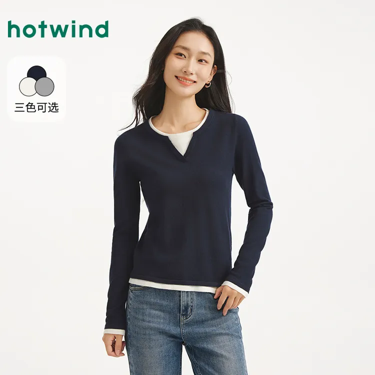 热风商场女装毛针织衫【年终大促新款时尚休闲秋冬保暖F08W25306