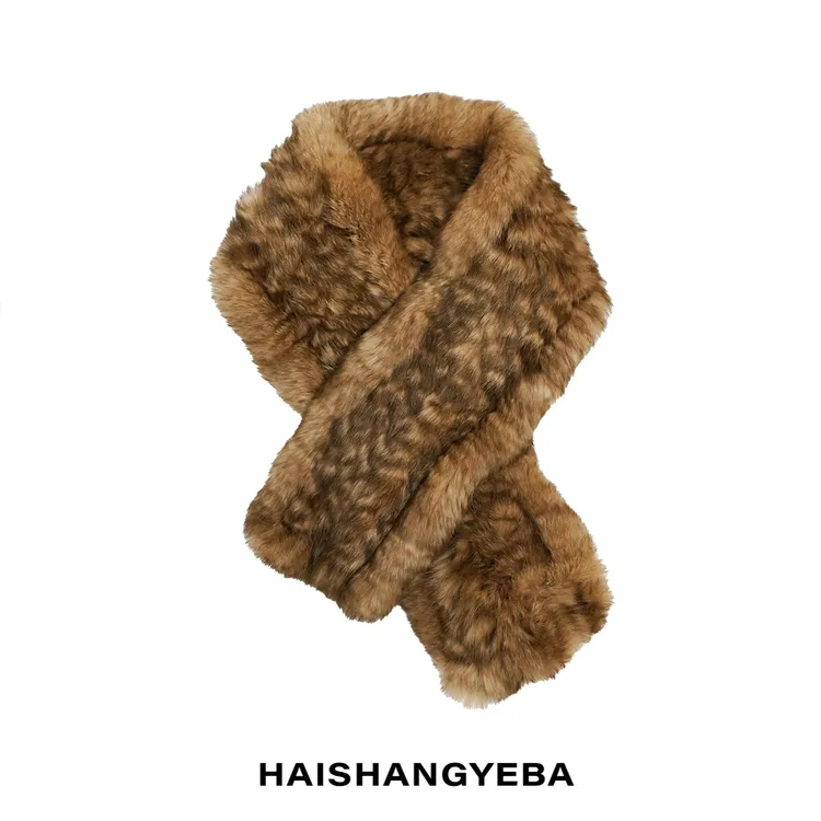 【海上叶爸】新款2025秋冬百搭兔毛保暖搭配厚款围脖