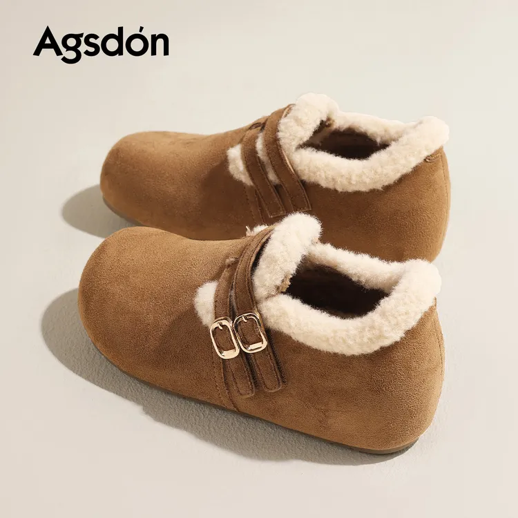 【奥古狮登】全包勃肯鞋女内增高4.5CM单鞋加绒B153541+RB153541AA