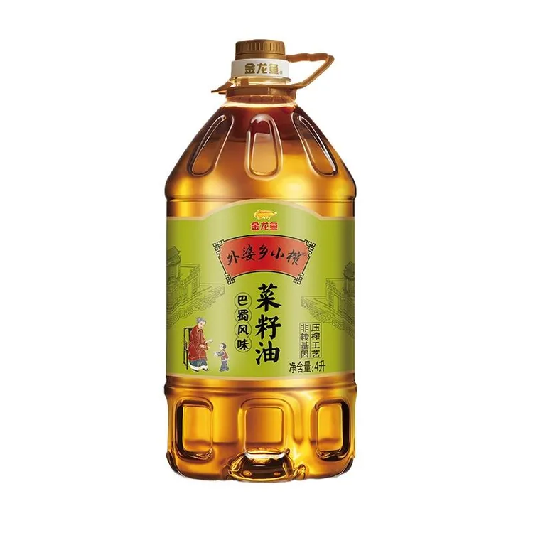 金龙鱼菜籽油 外婆乡小榨食用油4巴蜀风味非转基因 物理压榨桶装