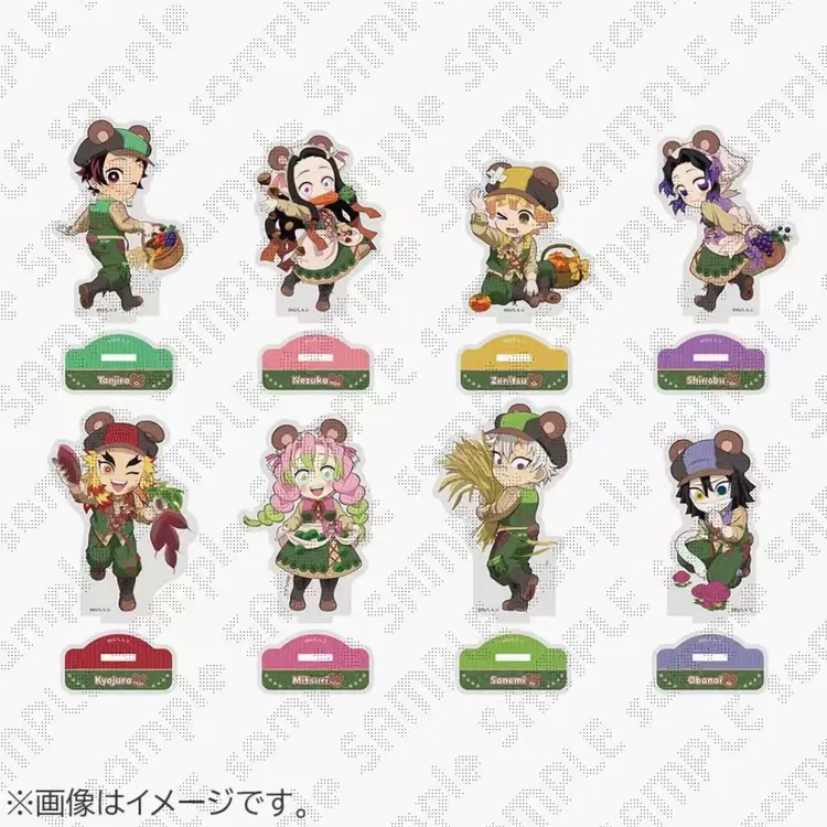 【代拆】芋泥专属沪版鬼灭之忍丰收季熊耳徽章AB款盲盒花火大会立牌