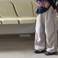 「UNO AUTUNNO」【白桦林】棠诗绒女中大童冬季休闲直筒工装裤GQ1782