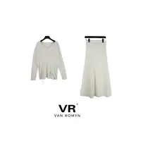 【VR莉娜】506198/2025新款秋冬浣熊毛韩系设计师款上衣+半身裙套装