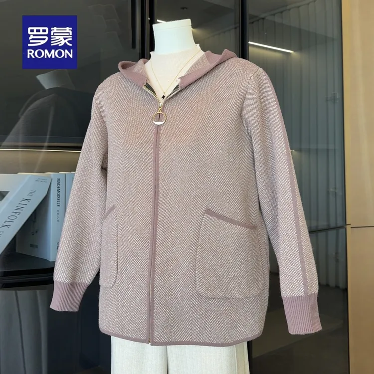 罗蒙气质妈妈款秋装外套洋气高贵格子上衣50岁中老年人女装秋冬季