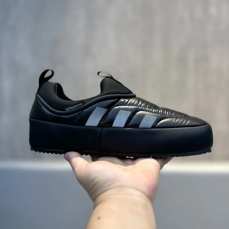 2025冬季新款男士加棉一脚蹬羽绒布面休闲鞋男款轻便潮流时尚保暖