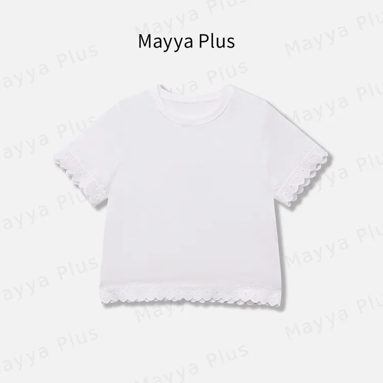 【雪梨】Mayya Plus麦芽定制轻奢夏季新款亚麻显瘦T恤上衣32529035