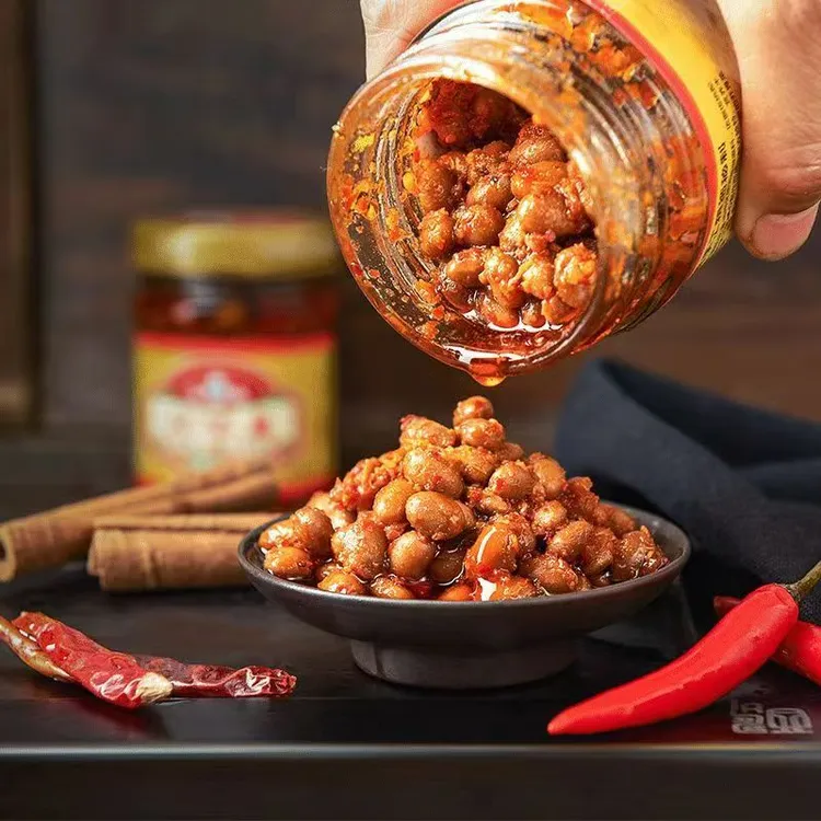 香辣黄豆酱辣吧豆腌制黄豆豆瓣酱开瓶即食拌面下饭