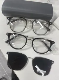 准新品  简约板材近视可配度数搭配磁吸偏光太阳镜片