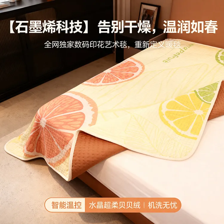 石墨烯电热毯2025新款高端双人单人双控家用发热毯电褥子除湿烘被