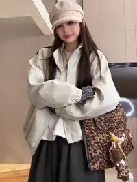 8502加棉立领女外套秋冬季洋气加厚款短款休闲立领外套X
