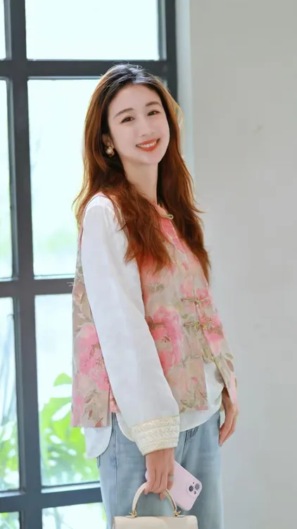 《ELFBOX》【芍药】夏季高货时尚真丝宋锦气质国风新中式显白马甲4374