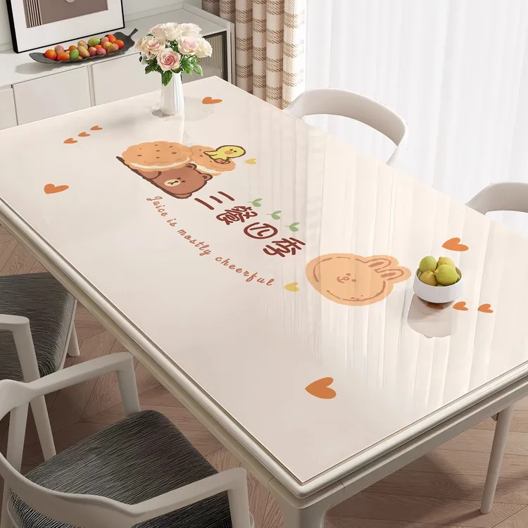 防水防油又防烫餐桌垫pvc软玻璃桌面隔热垫子免洗桌布茶几台垫布