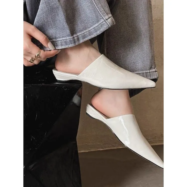 2025新款法式慵懒风包头凉拖鞋女夏季新款复古凉鞋外穿包头半拖鞋