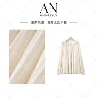 ANNELILY安琪琪【小芊】新款设计感精致轻奢法式百搭衬衫AC2509131